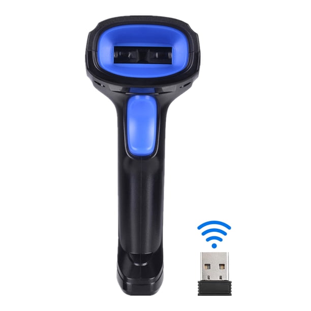 Código De Barras 2-In-1 2.4G Escáner De Código De Barras Inalámbrico Y Escáner De Código De Barras USB Hommatic Handheld 1D Bar Bar Lector De Escáner Con Batería Recargable