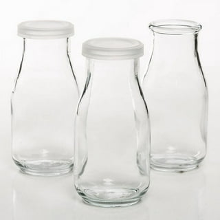  Stock Your Home Liter Glass Milk Bottles (2 Pack) - 32-Oz Milk  Jars with Lids - Food Grade Glass Bottles - Dishwasher Safe - Bottles for  Milk, Buttermilk, Honey, Maple Syrup