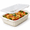 5.1Qt (White)-With Lid, variant on Baking Dish 5.1 Quarts Casserole Dishes For Oven Pan With Handles Lasagna Deep Large Rectangular Ceramic Bakeware (white Rack)