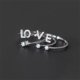thumbnail image 5 of Fashion 925 Sterling Silver 26 Letter Ring Sparkling Diamond Zircon Open Ring Index Finger Your Name Ring Birthday Party Jewelry, 5 of 5