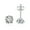 1, variant on Diamond Earrings for Women Moissanite Single Diamond Zircon Four-claw Stud Earrings Jewelry for Her Birthday Christmas Gift