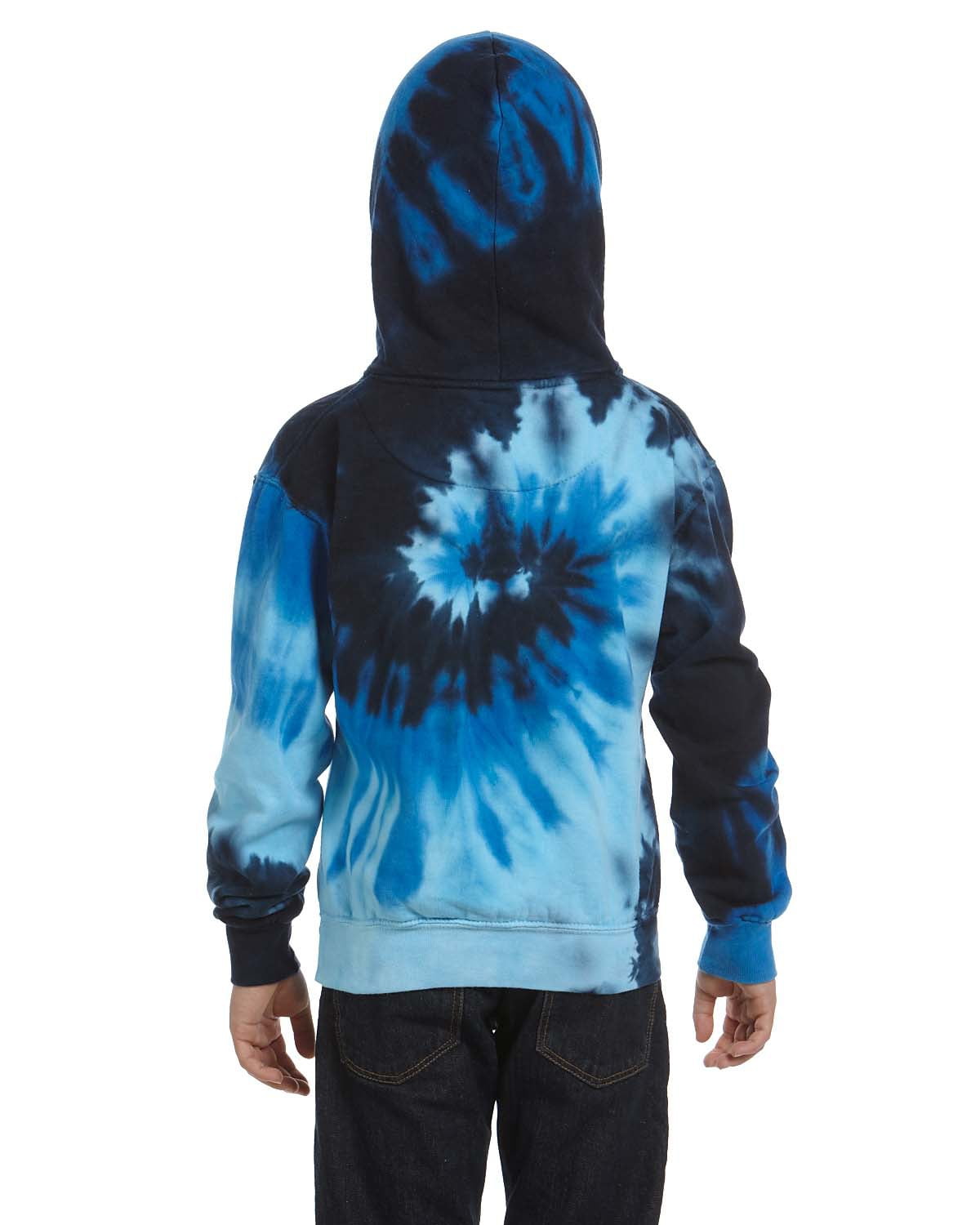 Blue ocean tie dye hoodie sale