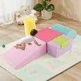 thumbnail image 2 of Gymax 6 PCS Kids Climber Play Set Indoor Foam Climb & Crawl Activity Blocks w/ Cover, 2 of 8