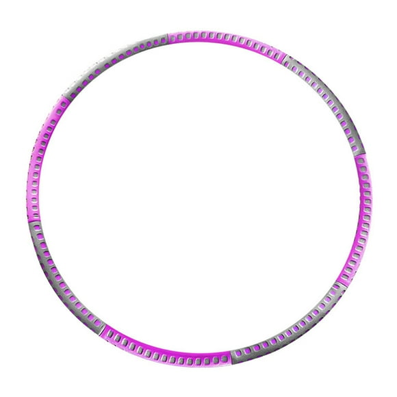 Weighted Hula Hoop for Adults Weight Loss - 8 Section Detachable Exercise Hula Hoop for Women, Soft Padded Exercise Hoop, Portable and Adjustable Fitness Circle for Gym Home Workouts