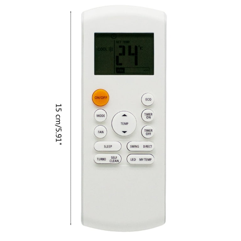 Milue Replacement AC Remote Control, Compatible with Midea RG57A7