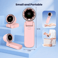 thumbnail image 2 of ATUPEN Portable Fan, 15H 100 Speeds 3600mAh Small Fan for Indoor Outdoor Gifts for Women Men, Pink, 2 of 6