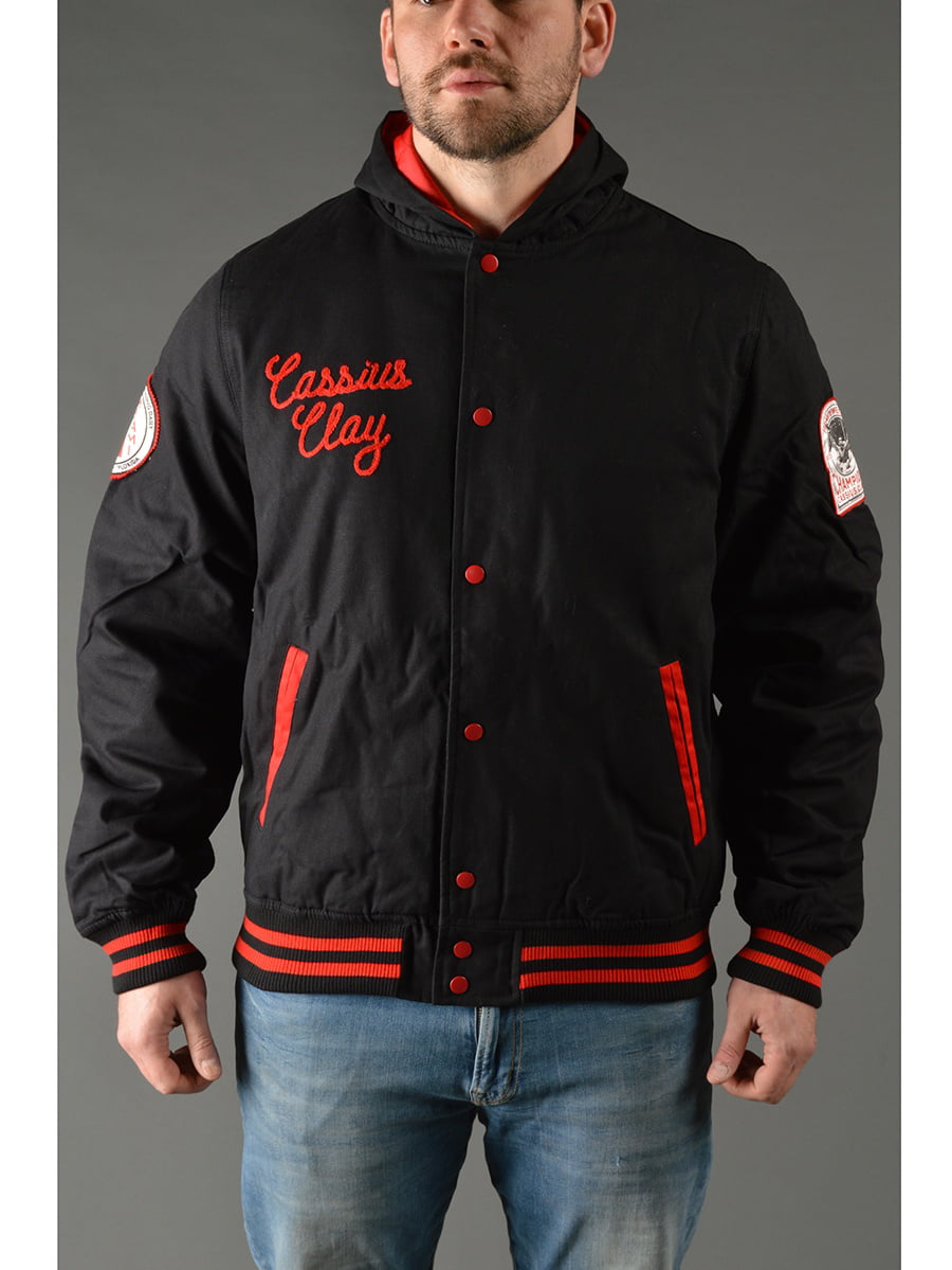 Cassius Clay Canvas Jacket - Black/Red - Walmart.com