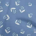 thumbnail image 1 of oneOone Cotton Jersey Medium Blue Fabric Floral Sewing Fabric By The Yard Printed Diy Clothing Sewing Supplies 58 Inch Wide, 1 of 4