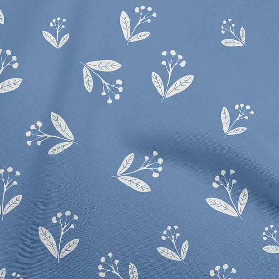 oneOone Cotton Jersey Medium Blue Fabric Floral Sewing Fabric By The Yard Printed Diy Clothing Sewing Supplies 58 Inch Wide