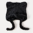 thumbnail image 1 of Women's Winter Hat Cute Bear Ear Design Artificial Rabbit Pelt Liner Windproof And Warm Suitable For Autumn And Winter, 1 of 8