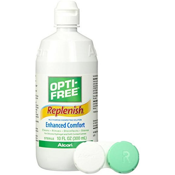 Opti-Free Replenish Solution Désinfectante Polyvalente, 10 Onces