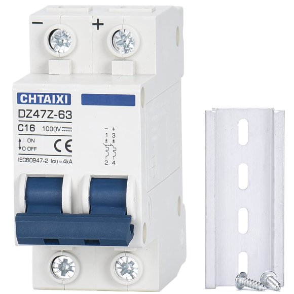 Disyuntor DC en miniatura CHTAIXI DZ47Z-63 16A 1000V