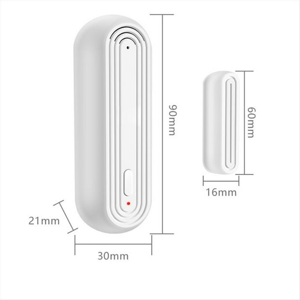 Sensor de Alarma Inteligente WiFi para Puertas y Ventanas con Función de Detección de Apertura/, Alarma Antirrobo Remota