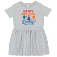 thumbnail image 3 of Inktastic Happy Birthday Daddy Celebration Girls Toddler Dress, 3 of 5