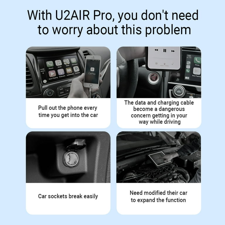 U2AIR Pro Apple CarPlay 接続 Ottocast U2Air Pro, Wireless CarPlay Adapter for iPhone