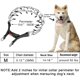 thumbnail image 5 of Collar de punta para perro, collar de entrenamiento para estrangulador de perro, eslabones ajustables de acero inoxidable con puntas de goma cómodas, hebilla de liberación rápida para perros medianos, 5 of 7