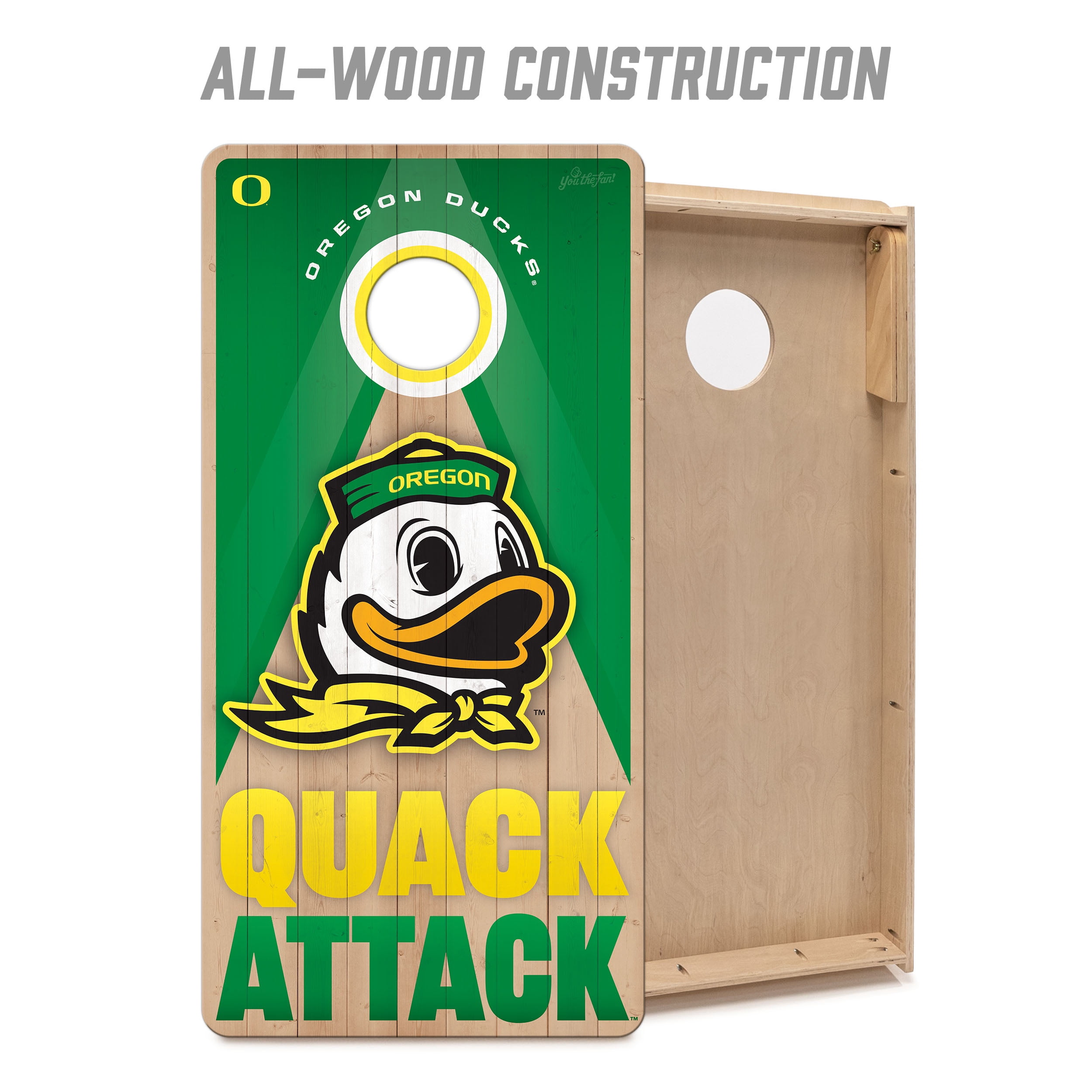 YouTheFan NCAA Oregon Ducks 2x4 Slogan Series Cornhole