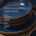 thumbnail image 2 of Stone Lain Brasa 16-Piece Dinnerware Set Stoneware, Blue, 2 of 18