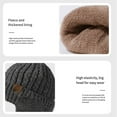 thumbnail image 3 of Maoww Integrated Velvet Warm Set In Multiple Colors With Windproof Knitted Structure Warm Suit black, 3 of 6
