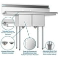 thumbnail image 6 of Koolmore 12x16x10 NSF Stainless Steel Kitchen Prep & Utility Sink in Silver, 6 of 6