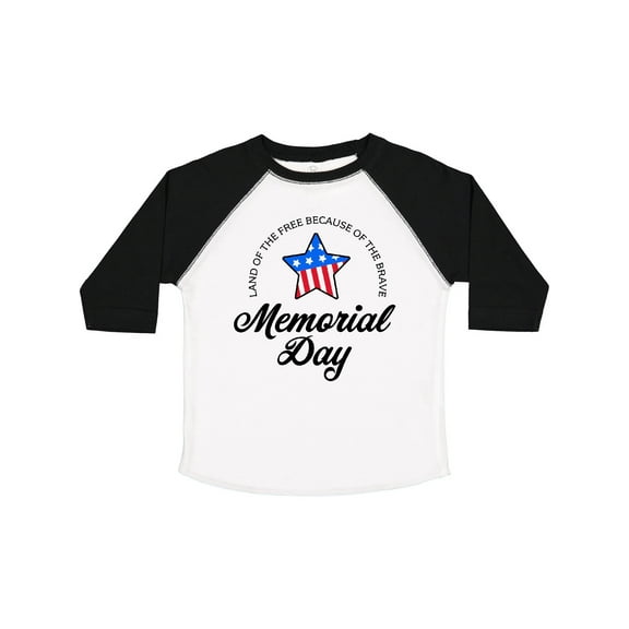 Inktastic Memorial Day Land of the Free Because of the Brave Boys or Girls Toddler T-Shirt