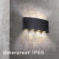 thumbnail image 2 of Tuya RGB LED Wall Lamps Outdoor Up Down IP65 Waterproof Garden Sconce Porch Yard Google Alexa APP Exterior Wall Lights AC85-265V 26s, 2 of 5