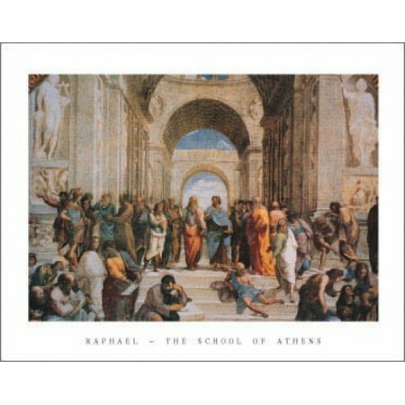 C.1511 Poster Print - The School of Athens c1511 Poster Print by Raphael (28 x 22)