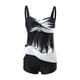 thumbnail image 4 of MKLEKYY Trajes De Baño Mujer Curvy Two Piece Swimsuits For Women Athletic Tankini Top With Boy Shorts And Sports Bra Bathing Suit, 4 of 6