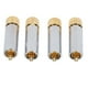 thumbnail image 1 of Conector de audio, 4 piezas Preffair/R1722 Conector de audio Conector RCA Conector RCA de audio chapado en oro Diseño aerodinámico, 1 of 12