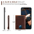 thumbnail image 7 of Serman Brands RFID Blocking Slim Wallet | Bifold Genuine Leather Thin Minimalist Front Pocket Wallets | Credit Card Holder | For Men with Money Clip | Canyon Red, 7 of 7