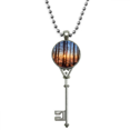 thumbnail image 1 of Dark Forestry Science Nature Scenery Pendant Vintage Necklace Silver Key Jewelry, 1 of 3
