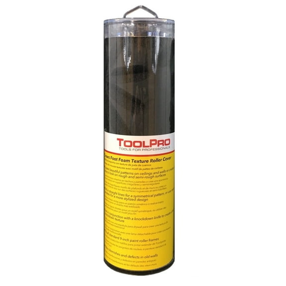 Toolpro Crow's Foot Textured Foam Texture Roller for Ceilings and Walls