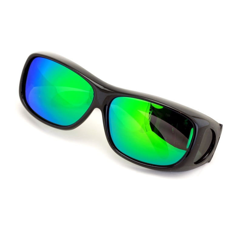 Polarized Fit Over Glasses Sunglasses Rectangular Frame 63MM  display picture 2