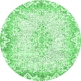 thumbnail image 1 of Ahgly Company Indoor Round Oriental Emerald Green Traditional Area Rugs, 6' Round, 1 of 4