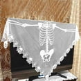 thumbnail image 4 of Poncho de esqueleto de Halloween, capa suelta, suave y exquisita, para fiestas de Halloween, disfraz para escenario, accesorio de fotografía, 4 of 9