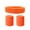 Orange, variant on Sweatband Set 1 Headband And 2 Wristbands For Sports & More