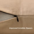 thumbnail image 5 of Pack of 2 Beige 16x16 Velvet Sofa Pillow Covers for Living Room Decor, 5 of 7
