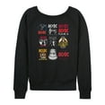 thumbnail image 2 of ACDC - Logo Grid - Women's French Terry Long Sleeve Shirt, 2 of 4
