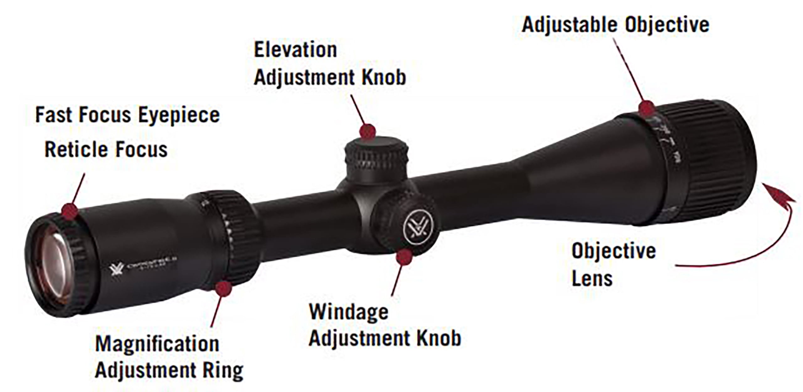Vortex Crossfire II 4-16x50 AO Dead-Hold Reticle