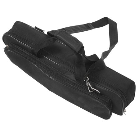 AURARMLET Flute Carrying Case for Musical Instruments, Black 600D Nylon, and Lightweight, 1 Piece