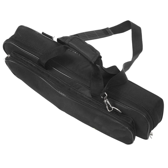 AURARMLET Flute Carrying Case for Musical Instruments, Black 600D Nylon, and Lightweight, 1 Piece