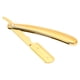 thumbnail image 2 of Maquinillas de afeitar de borde recto Ergonomía Durable Estable Maquinillas de afeitar rectas Kit de afeitado para afeitarOro, 2 of 14