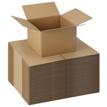 40 Packs 7x7x5 Shipping Boxes, Gift Cardboard Boxes for Shipping Small Business Party, Brown
