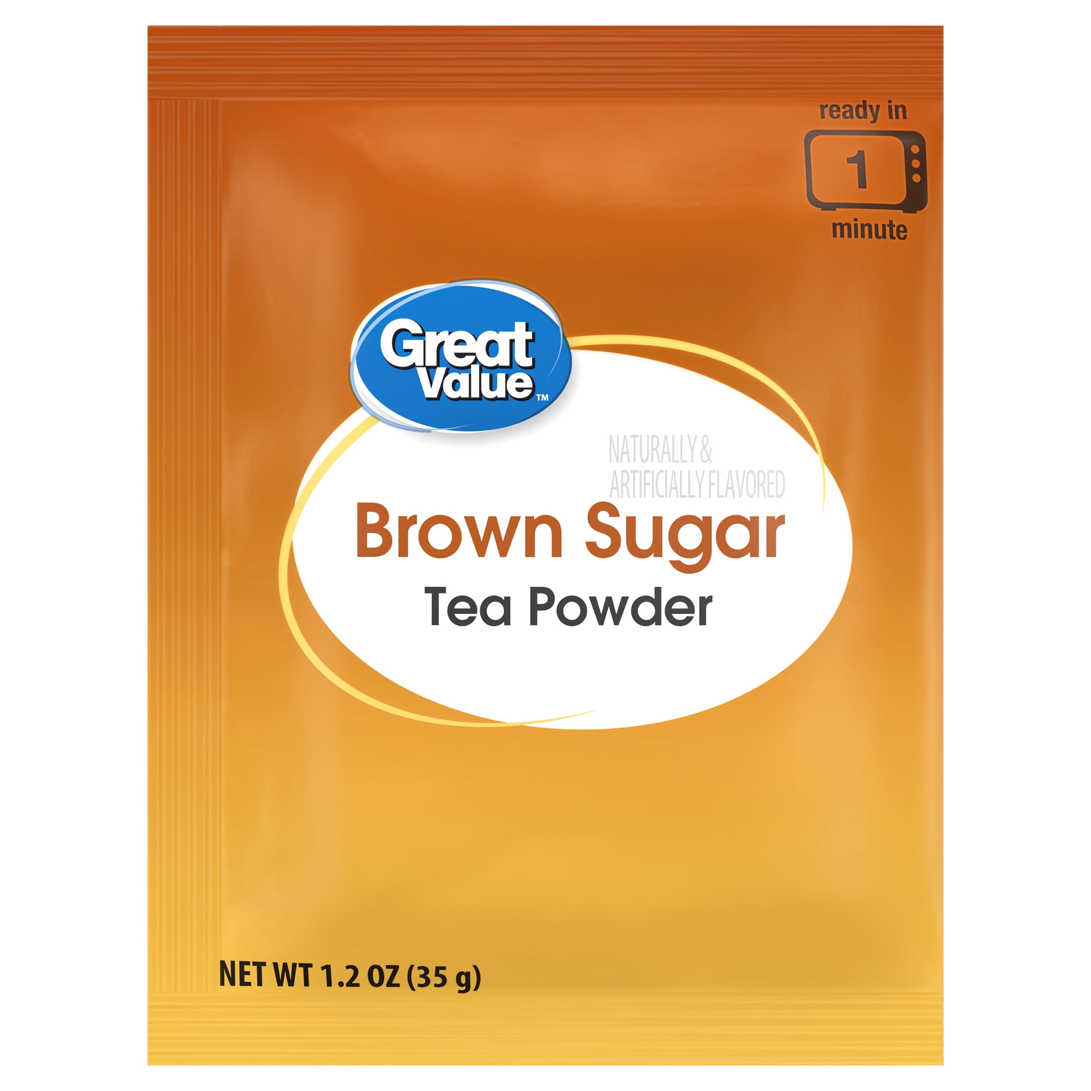 Great Value Instant Boba Tea Kits, Brown Sugar, 3 Count