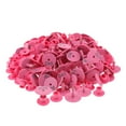 thumbnail image 4 of 100 unids Etiqueta de oreja de ganado numerada pequeña para cerdo vaca de vacuno gata ovejas, combina resiliencia, calor y resistencia química - rosa Soledad Etiqueta de oreja numerada de color naranja, 4 of 10