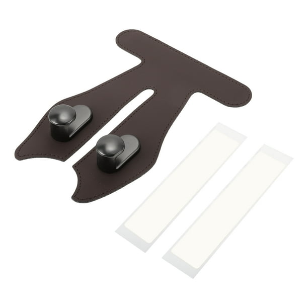 Ganchos Universales para Asiento de Coche Unique Bargains 1 Pc para la Mayoría de Coches, SUV, Gancho de Guantera del Pasajero Frontal Resistente de Cuero Sintético Marrón 7.09"x5.51"