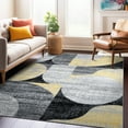 thumbnail image 6 of World Rug Gallery Modern Geometric Design Area Rug - YELLOW 5' X 7', 6 of 8