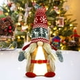 thumbnail image 3 of Fiudx Muñeco Luminoso de Papá Noel, Decoración Navideña para Mesa, Diseño de Tela Suave, Estilo Festivo Tradicional, Decoración para Fiestas, Base con Peso para Mayor Estabilidad, Tamaño 38 X 18 Cm., 3 of 3