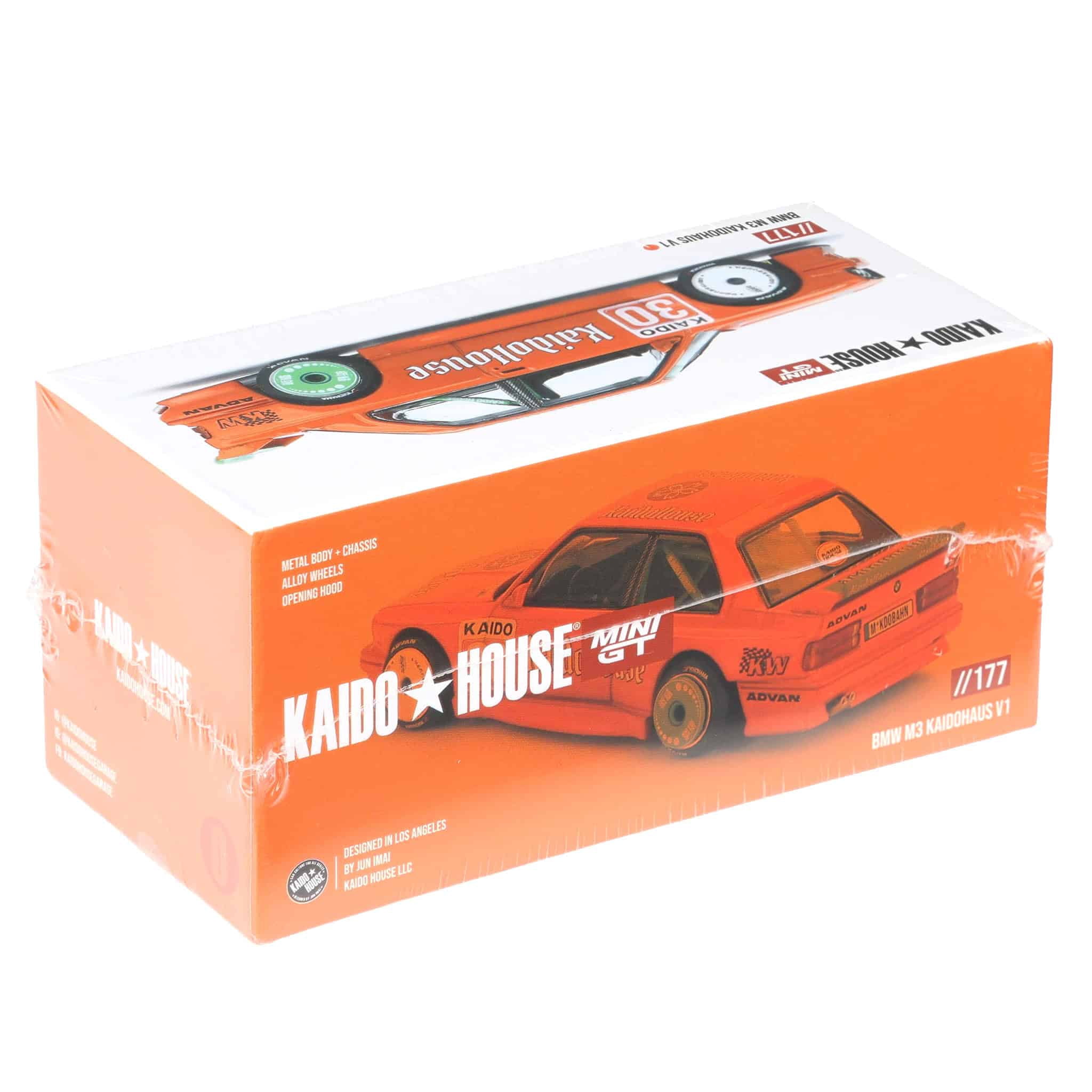 1/64 BMW M3 KAIDOHAUS V1, Orange, Kaido House x Mini GT KHMG177