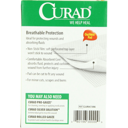 Curad Small Non-Stick Pads 2 x 3 in 20 ea